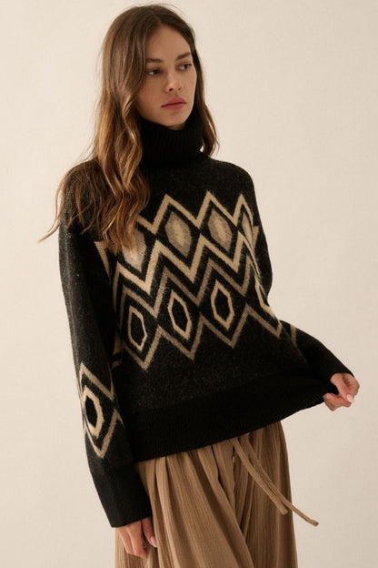 Geo Print Sweater