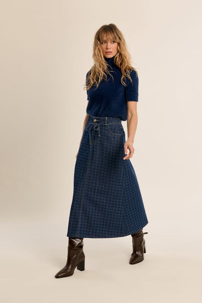 Short Sleeve Turtleneck Sweater