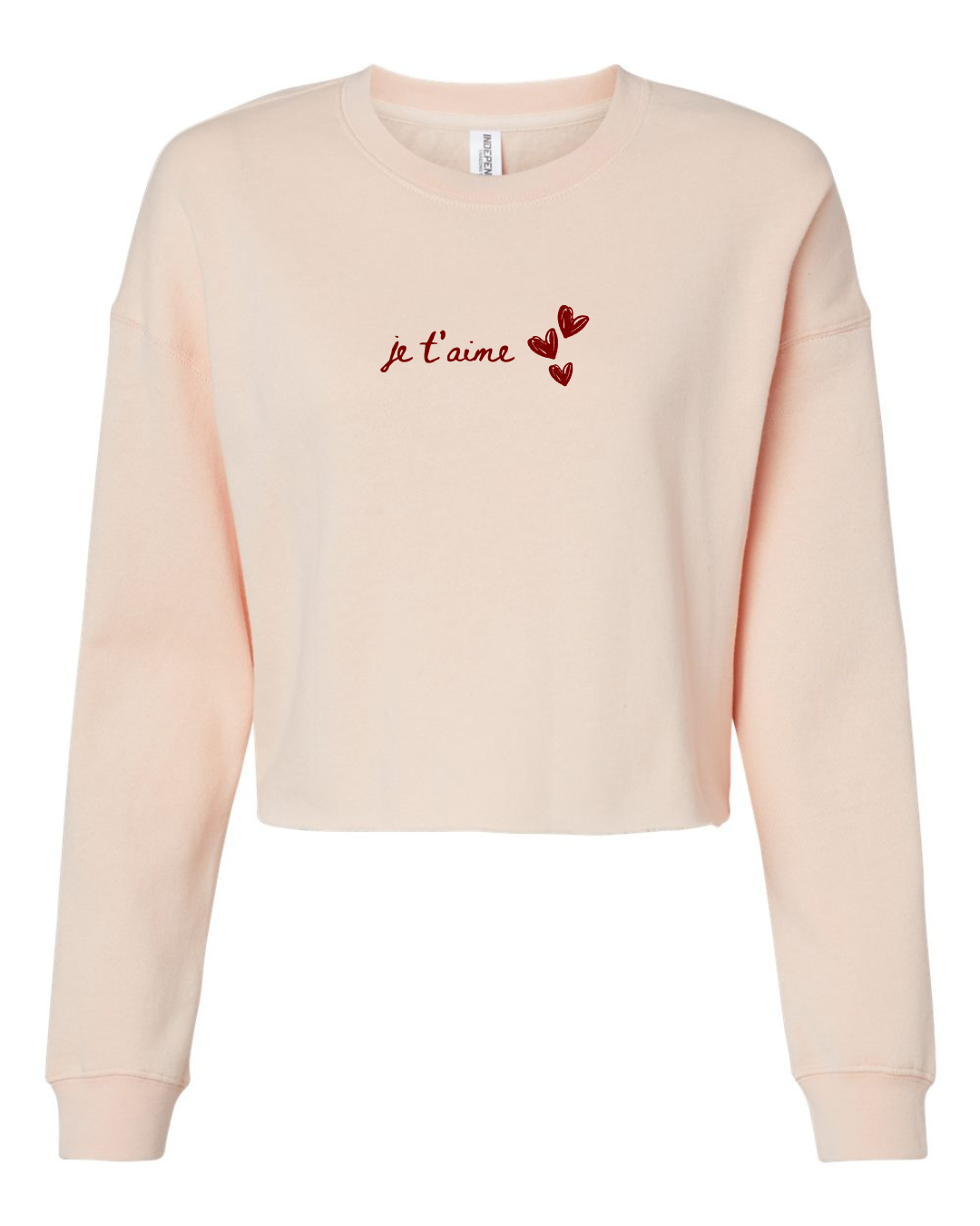 Custom Valentine's Cropped Sweatshirt