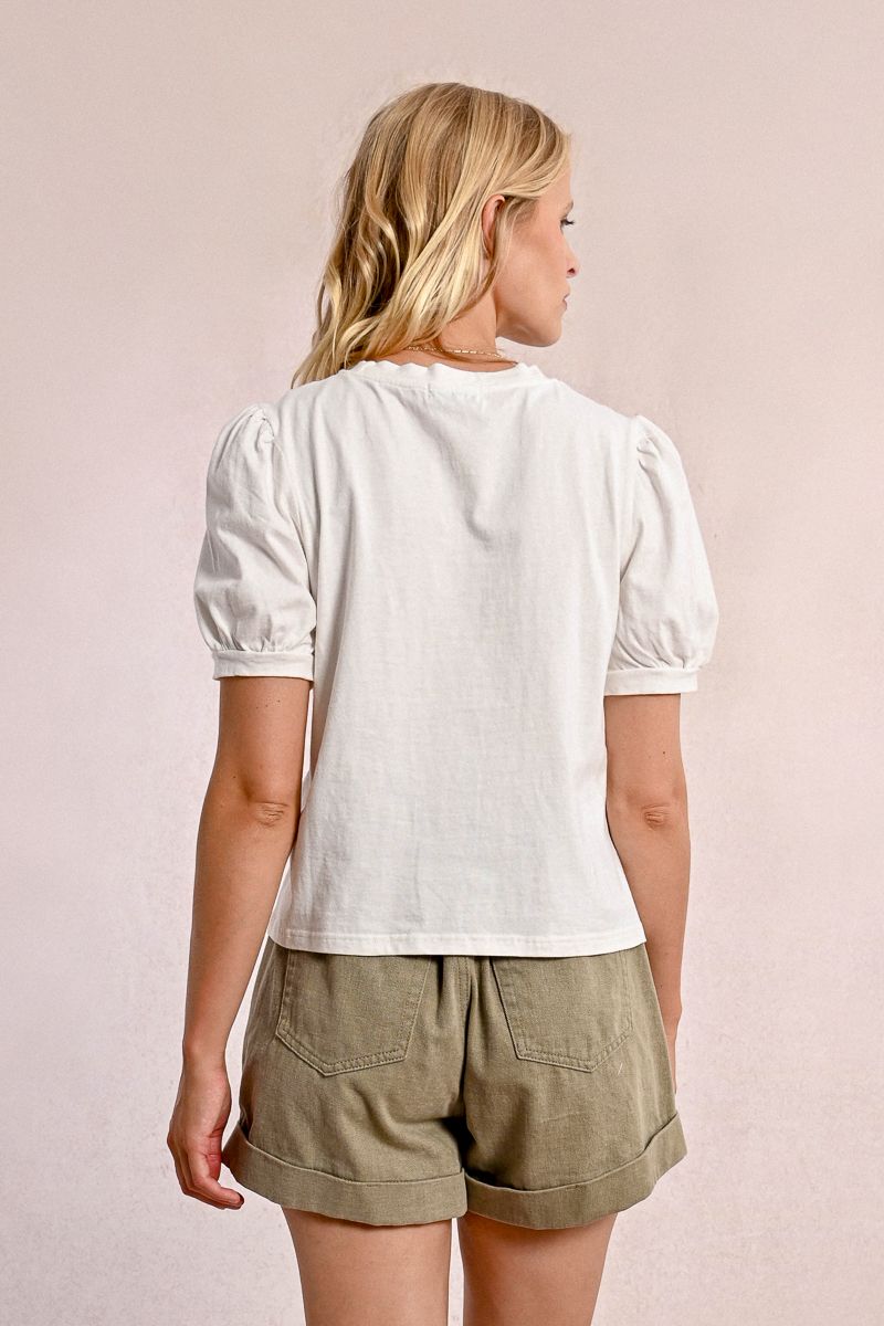 Lace Trim Tee