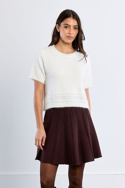 Knit Mini Skirt