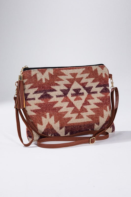 Navajo Print Carpet Clutch