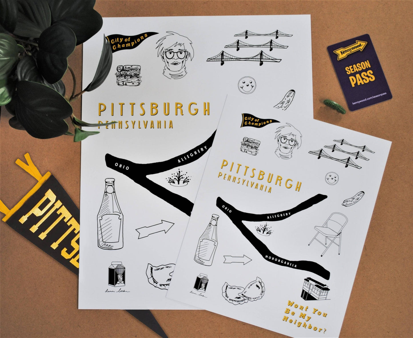 Pittsburgh Art Print by Danni Locke