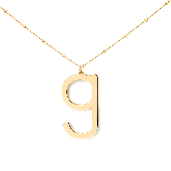 Lowercase Initial Necklace