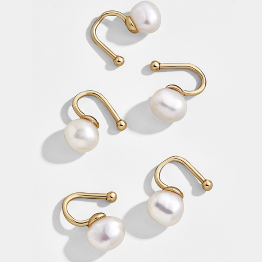 Pearl Drop Ear Cuff