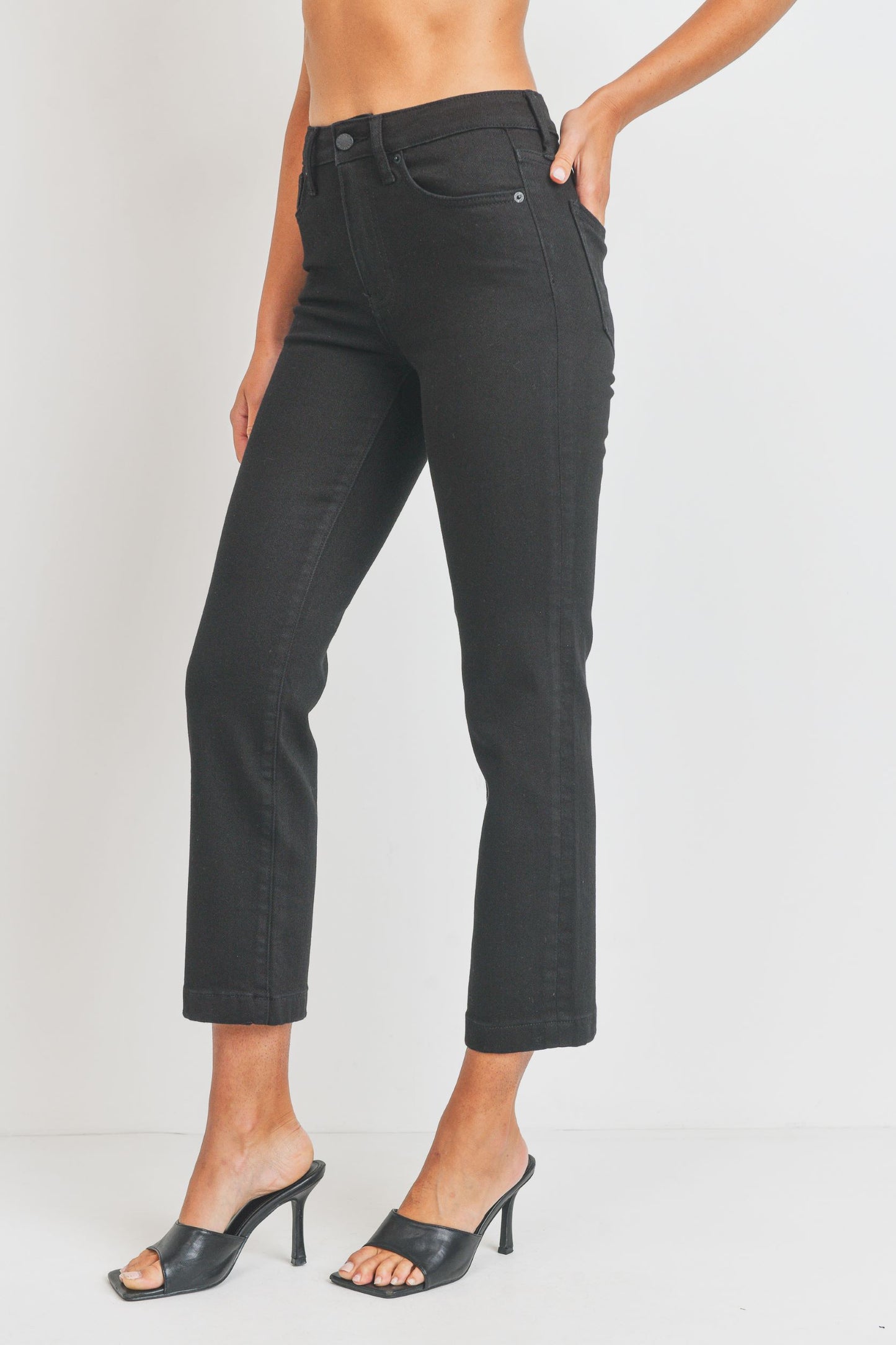 Just USA Classic Relaxed Straight Jeans In Black